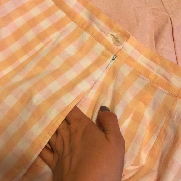 {liz claiborne} sherbet gingham skort - Picture 5 of 6